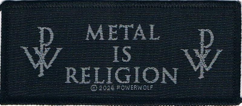 Powerwolf | Metal is Religion Woven Patch - Image 2