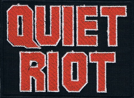 Quiet Riot | Stitched Red White Logo