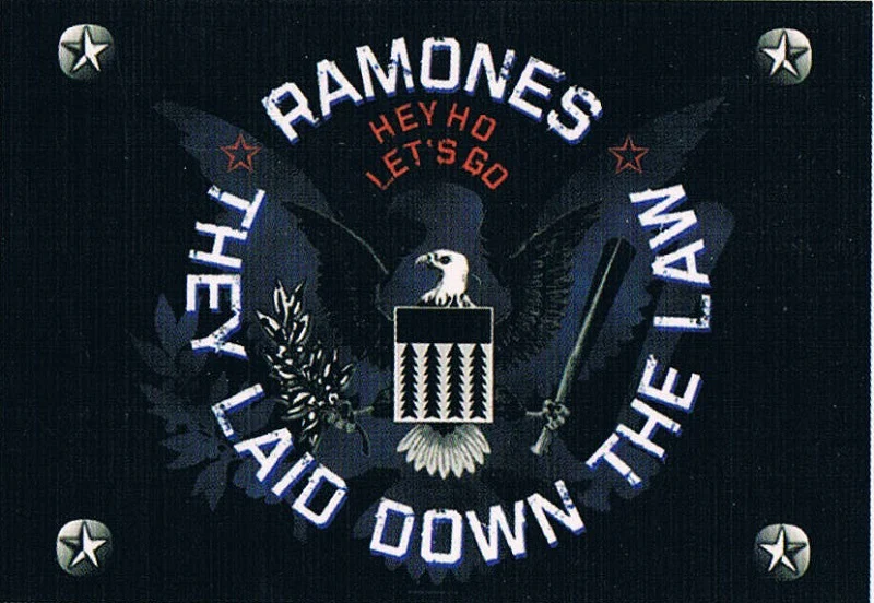 Ramones | Lay Down The Law Flag - Image 2