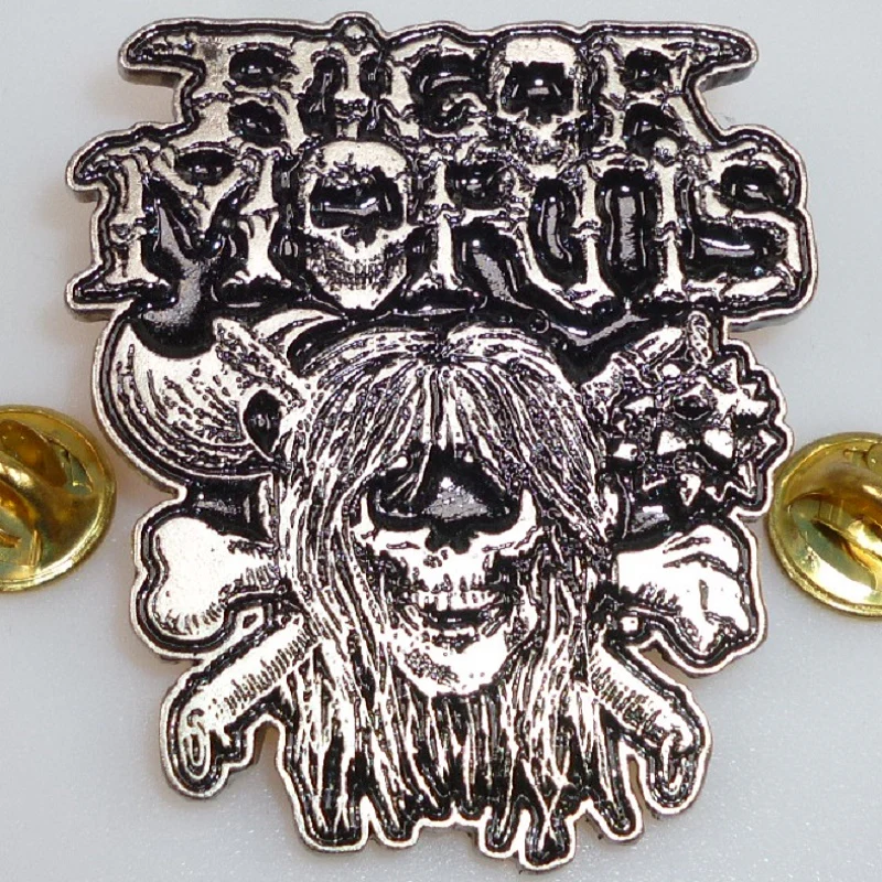 Rigor Mortis | Pin Badge Logo Skull - Image 2