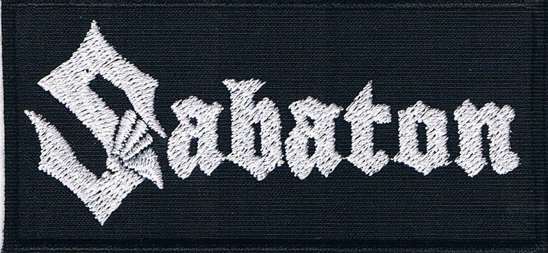 Sabaton | Stitched White Logo Patch