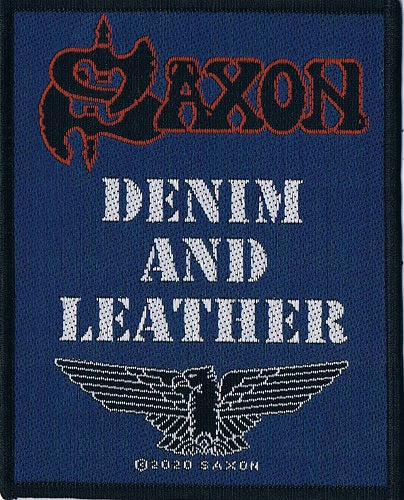 Saxon | Denim & Leather Woven Patch - Image 2