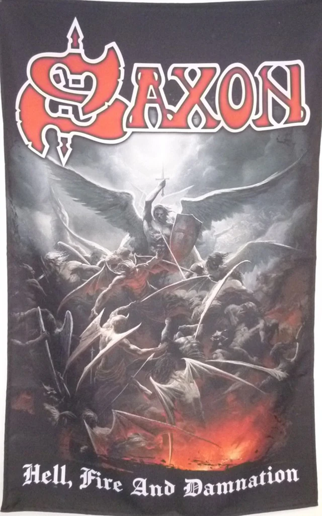 Saxon | Hell, Fire and Damnation Flag - Image 2