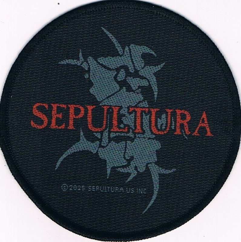 Sepultura | Logo Tribal Circular Woven Patch - Image 2