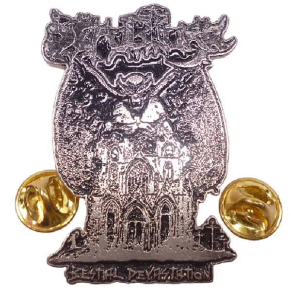 Sepultura | Pin Badge Bestial Devastation Cover - Image 2