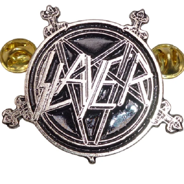 Slayer | Pin Badge Logo Sword Pentagram