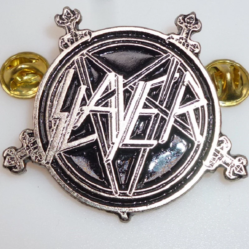 Slayer | Pin Badge Logo Sword Pentagram - Image 2
