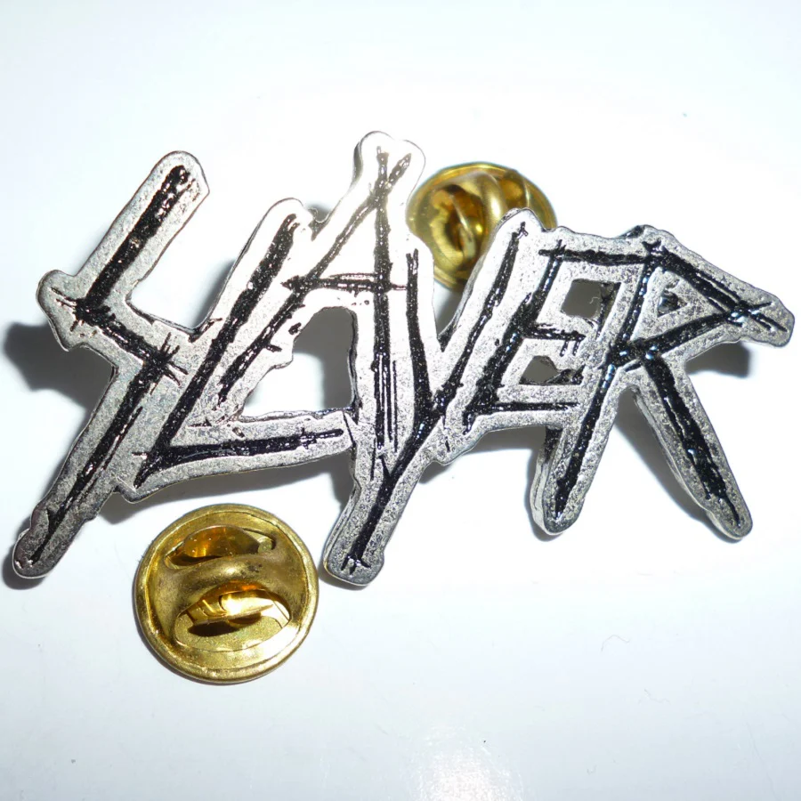 Slayer | Pin Badge Scratched Logo - Image 2