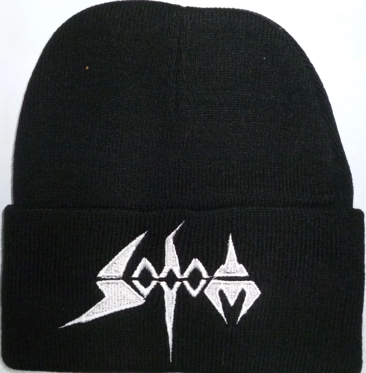 Sodom | Beanie Stitched White Logo - Image 2