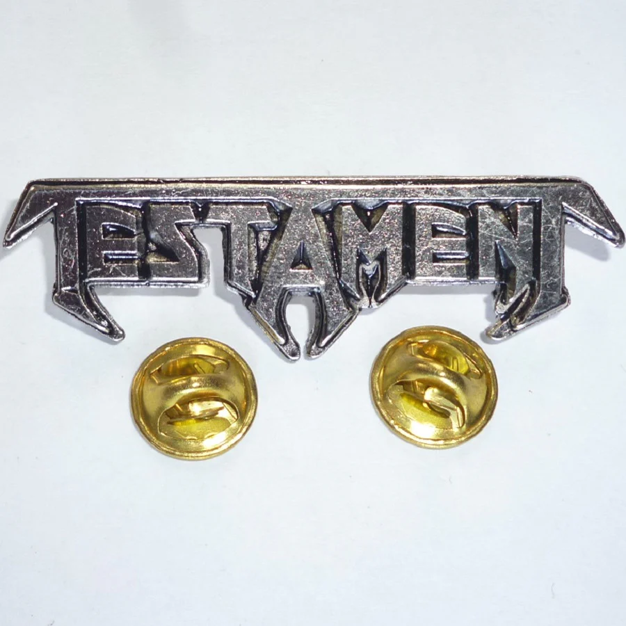 Testament | Pin Badge 3D Logo