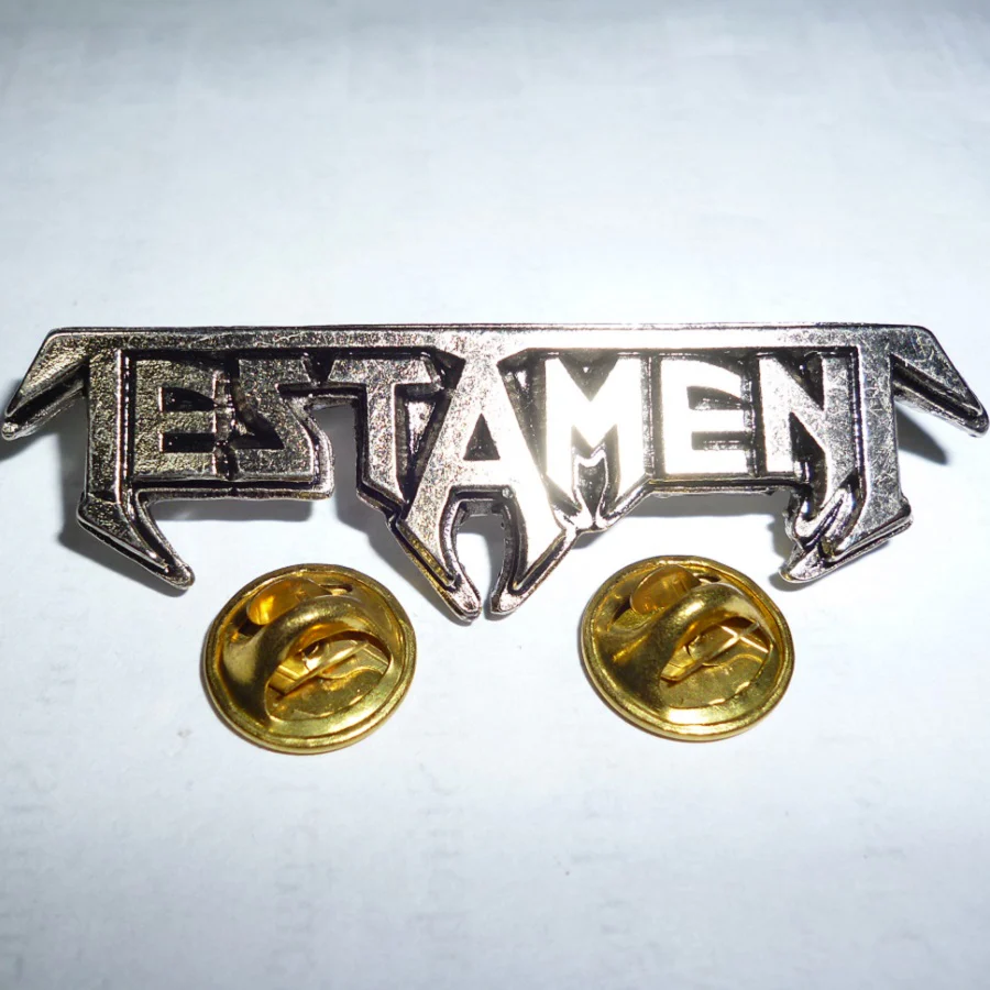 Testament | Pin Badge 3D Logo - Image 2