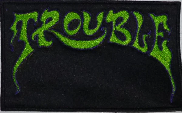 Trouble | Stitched Purple Green Logo