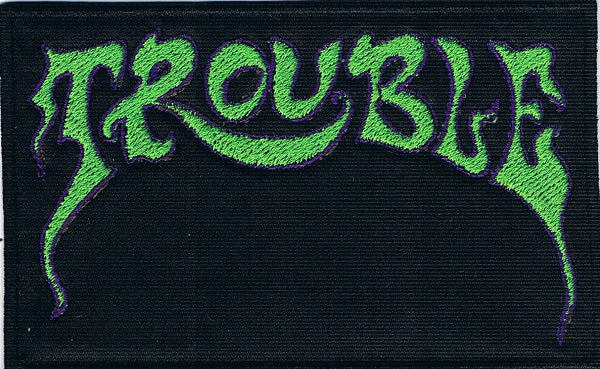 Trouble | Stitched Purple Green Logo - Image 2