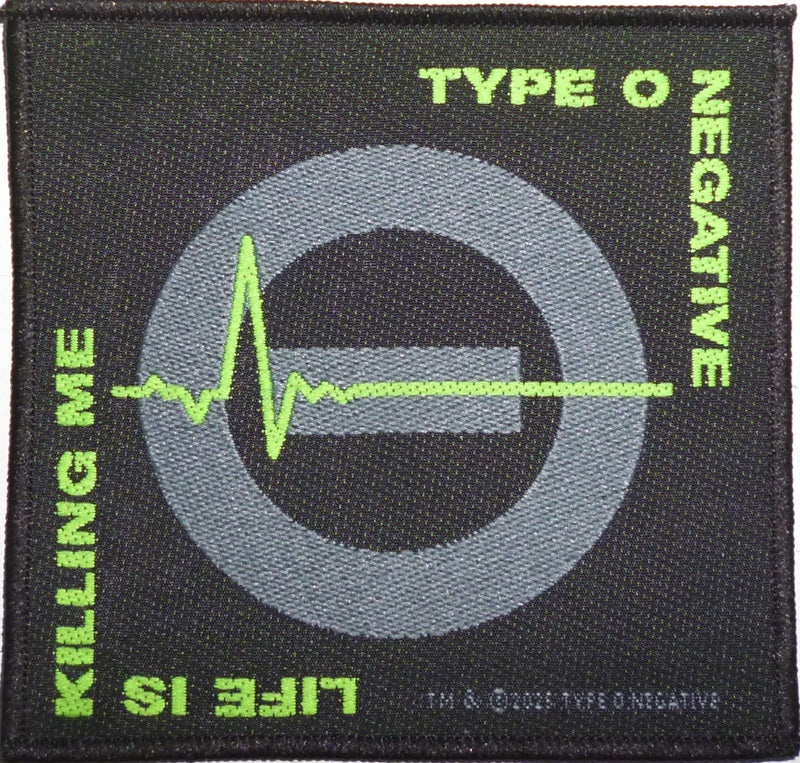 Type O Negative | Life is Killing Me Woven Patch - Image 2