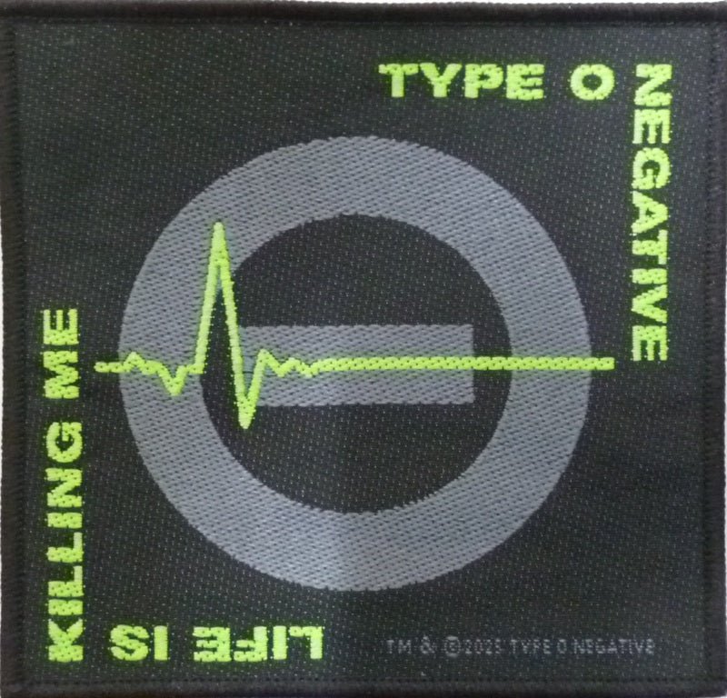Type O Negative | Life is Killing Me Woven Patch - Image 3