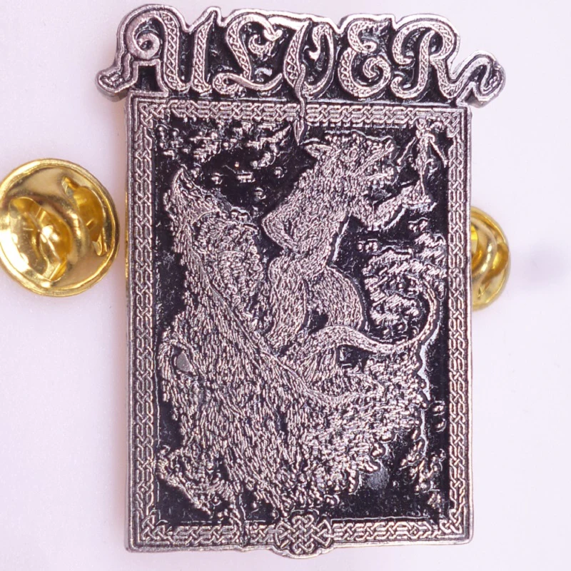 Ulver | Pin Badge Wolf Illustration - Image 3