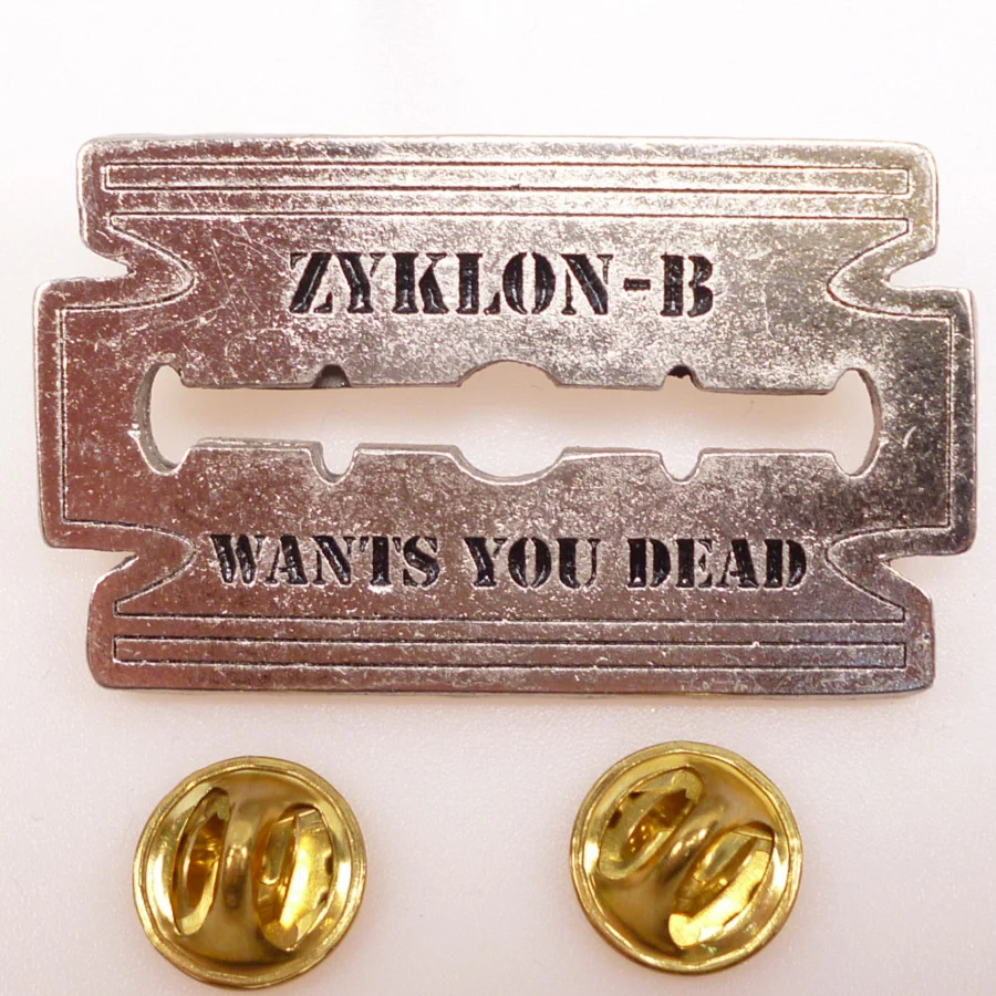 Zyklon-B | Pin Badge Wants You Dead Razor - Image 2